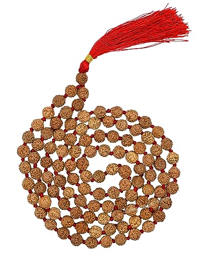 Amazing Gemstone 108 Beads Handmade Mala (Knotted, Rudraksha) - color: Rudraksha, style: Knotted