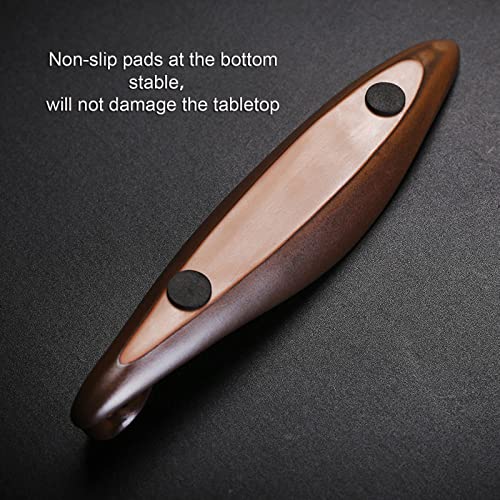 9" Length Incense Stick Holder with 3 Holes, White Porcelain Incense Tray Ash Cather for Spa, Meditation Room, Yoga, Home, Office (Brown) - color: Brown