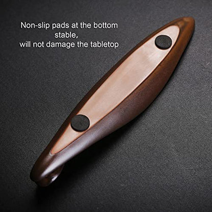 9" Length Incense Stick Holder with 3 Holes, White Porcelain Incense Tray Ash Cather for Spa, Meditation Room, Yoga, Home, Office (Brown) - color: Brown