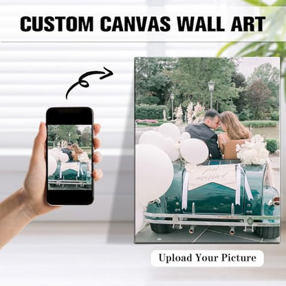 karani Custom Canvas Prints with Your Photos, Personalized Wall Art for Home Decor, Unique Personalized Gifts for Wedding, Birthday, Family & Friends, Ready to Hang Canvas Prints 6x8 - size: 6"L x 8"W