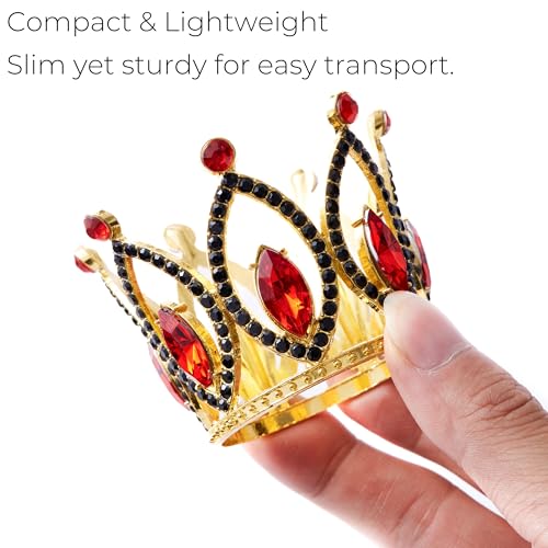 Eleggua Crown Set, Red and Black, 2 in, 2 Pack