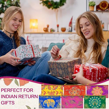 24 Pcs Indian Return Gifts for Pooja, 7.9 × 5.5 Inch - size: 7.9 × 5.5 Inch