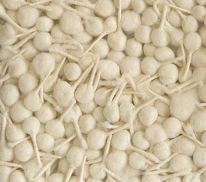 Khandekar Handicrafts Cotton Wool Oil Lamp Wicks, Round Diya Batti Oil Lamps Lanterns Candles, Puja Wicks, Pure Organic Batti, Religous Jyot Bati - White, Pack of 100