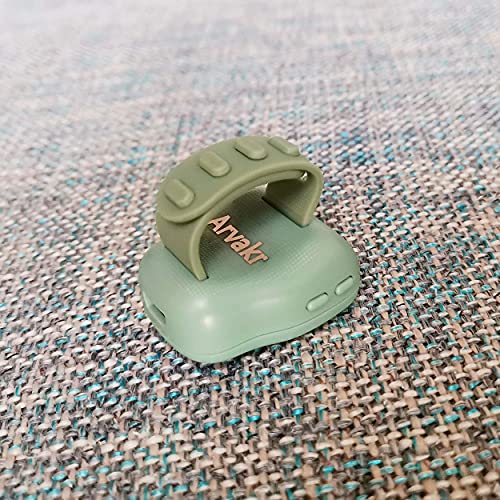 Rechargeable Silent Finger Counter 6 Channels Digital Tasbih Tally Clicker with LED for Prayer Knitting Sports Gift - color: Green