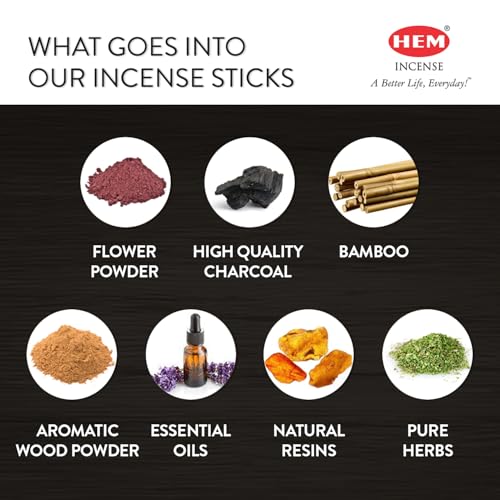 Hem Black Magic Incense Sticks (120 Sticks, 6 Boxes Inside) - 9 Inches Long, 20g per Box - Perfect for Meditation, Rituals & Cleansing - size: 6x20