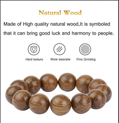 Prayer Bead bracelet Mala Beaded Bracelets for Men Women 12/15MM … - color: 20mm 12 beads Gold sandalwood