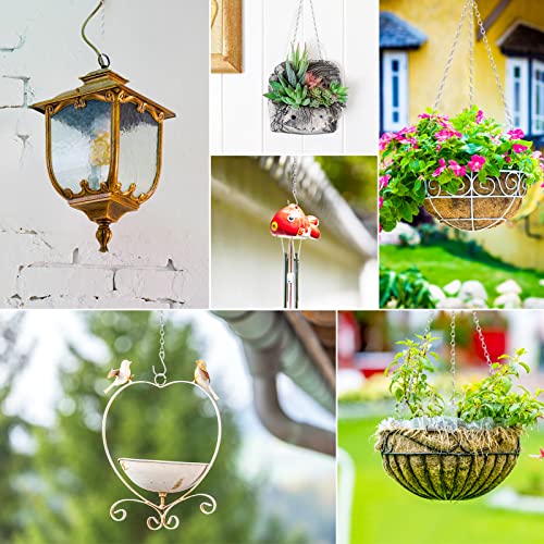 RIFNY Plant Chain for Hanging Plants, 20 Inch Hanging Basket Chain, Silver - color: Silver, size: 20 Inch 10pcs