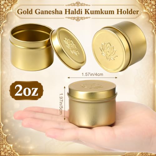 Shimeyao 60 Pcs Indian Return Gifts for Pooja Ganesha Haldi Kumkum Holders