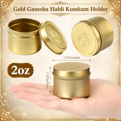 Shimeyao 60 Pcs Indian Return Gifts for Pooja Ganesha Haldi Kumkum Holders
