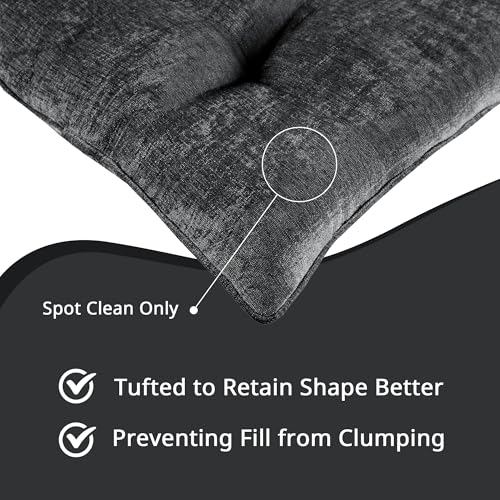 Intelligent Design Foldable Lounge Floor Pillow 27" x 74" Charcoal - color: Charcoal