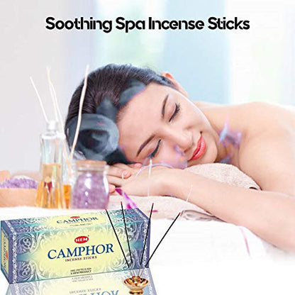 Camphor - Box of Six 20 Stick Tubes - Hem Incense (Standard Version)