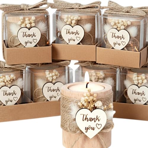 10 Pack Tealight Candle Holders Wedding Favors for Guests - Return Gifts Bridal Shower, Party Favors Adults for Guest, Thank You Gifts - Decorative for Table Centerpiece - size: 10 PACK
