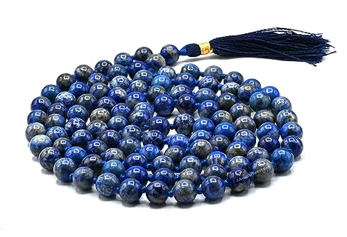 Amazing Gemstone Lapis Lazuli Knotted Mala - color: Lapis Lazuli, style: Knotted
