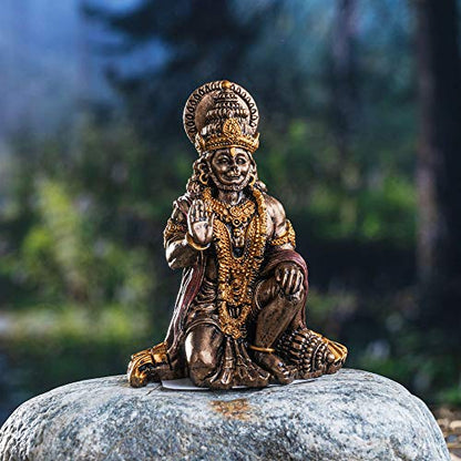 Pacific Giftware Hindu God Hanuman Miniature Statue Resin Figurine - color: Hanuman