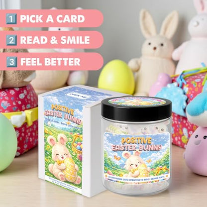 Bible Verse Jar, Mothers Day Gifts For Mom, Birthday Gifts For Women (Positive Easter Bunny) - style: Positive Easter Bunny