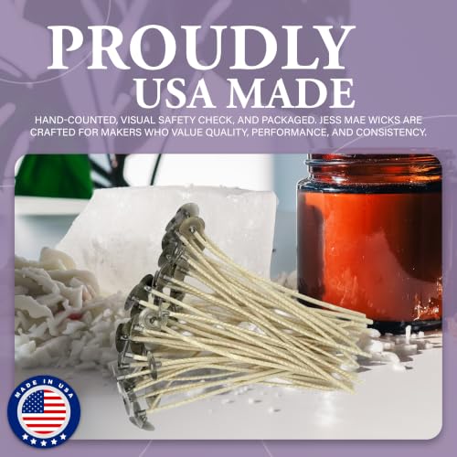 HTP 1212 6 Inch Candle Wicks, 50 Count Pre-Waxed Pre-Tabbed - size: 50 HTP - 1212