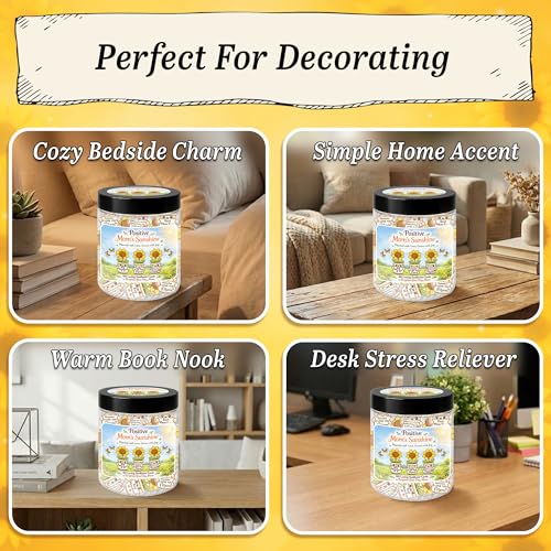 Positive Mom's Sunshine, Mothers Day Gifts from Daughter, 60 Positive Sunflower Affirmations Jar, Best Mom Ever, Birthday Gift for Mommy - style: Positive Mom's Sunshine