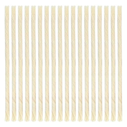 Ner Mitzvah Natural Cotton Smokeless Wicks – 50 Count (Approx.) 70 Ply Extra Thick for Oil Cup Candle – Replacement Wicks - size: Thick