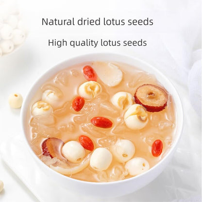 Dried Lotus Seeds- Pure Natural Chinese Herbal Medicine- 14.11oz/400g Used for making soup-Brewing tea-莲子 (Lotus seed)