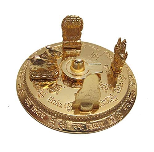 Brass Statue Shiv Parivar with Shivling Shri Kartik Shri Ganesh MATA Parvati and Shri Nandi