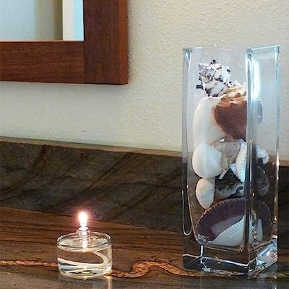 Maxmartt 7Pcs Wine Bottle Oil Lamp Set - Ceramic Holders, Torch, Kerosene Wick, Fiber Glass Heat-Resistant