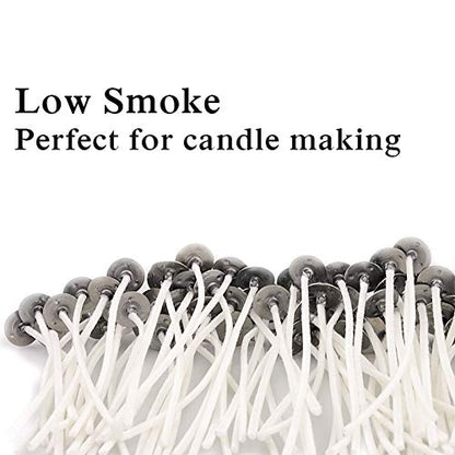 EricX Light 100 Piece Cotton Candle Wick,3.5" Pre-Waxed & Cotton Core,for Candle Making,Candle DIY (Pack of 2) - size: 3.5 inch (Pack of 2)