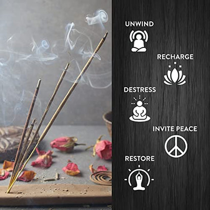 HEM Midnight Bloom Natural Masala Relaxing Incense Sticks - 12 Packets (15g Each) - size: Midnight Bloom
