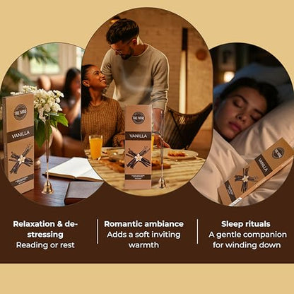Vanilla Incense Sticks - Pack of 100 Insence-Sticks - Inciensos Aromaticos para La Casa Made with Natural Inscent Ingredients - Scented Insence Non Toxic Incents - color: Vanilla