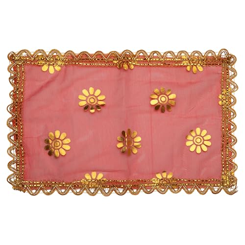 Set of 3 Chunari for Pooja Cloth Mat Aasan Chunni for Temple Idol(15"X10")