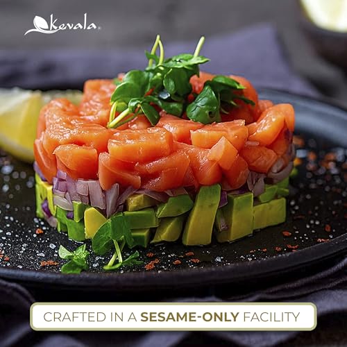 Kevala Organic Toasted Sesame Oil - 17.5lb, Bulk Size Unrefined Roasted Oil - size: 280 onzas