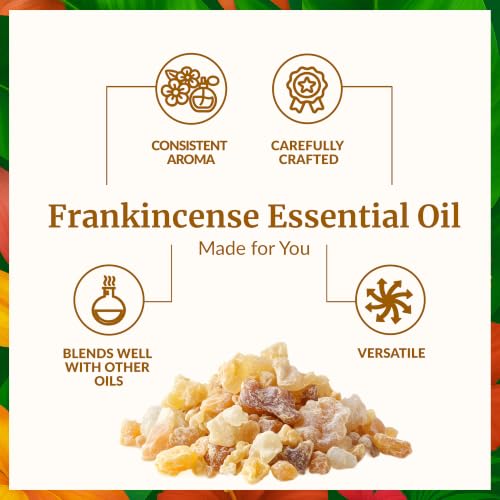 SVA Frankincense Essential Oil, Glass Bottle with Dropper, 1 Fl Oz (30 ml) - size: 1 Fl Oz (Pack of 1)