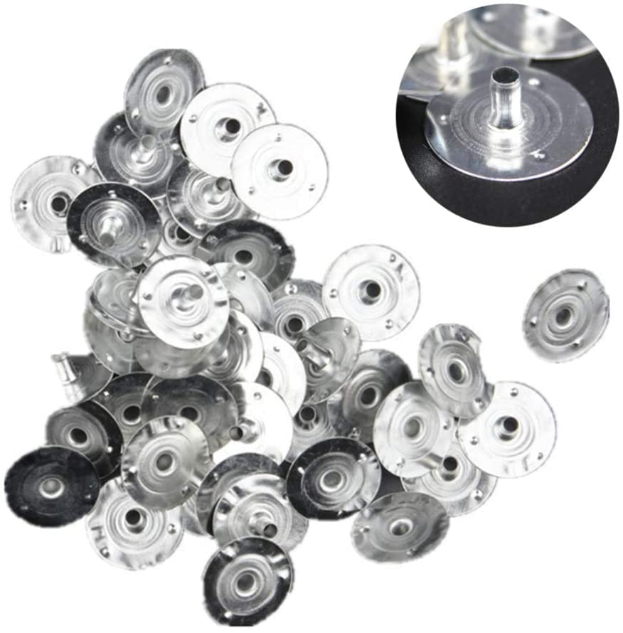 200pcs/12.5mm Candle Wick Base, Wick Tabs Metal, Sustainer Tabs for Candle Making DIY - size: 200PCS/12.5mm