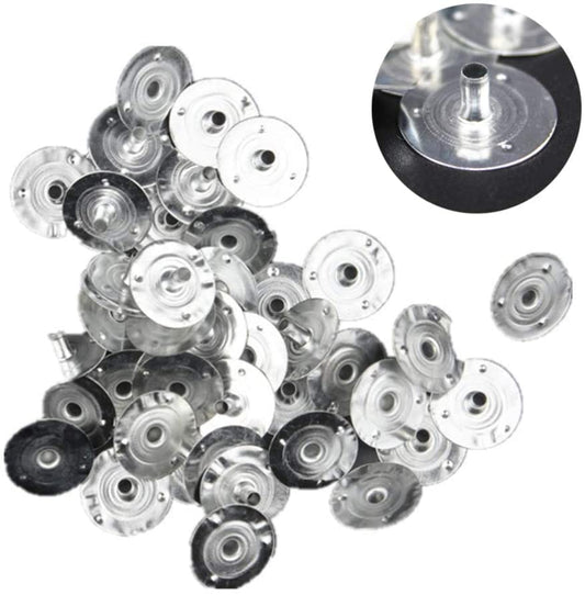 200pcs/12.5mm Candle Wick Base, Wick Tabs Metal, Sustainer Tabs for Candle Making DIY - size: 200PCS/12.5mm