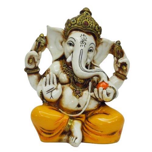 Lightahead Figurine Lord RAJA Ganesh GANPATI Statue of Elephant Hindu GOD