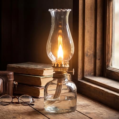 Lewtemi 2 Pcs 1 1/4 Inch Base Tiny Oil Lamp Chimney Kerosene Lamps Shade Oil Lamp Glass Replacement for Miniature Kerosene Lamps(Stylish) - style: Stylish