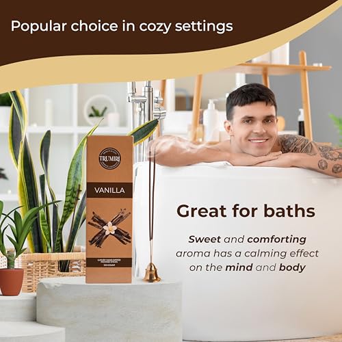 Vanilla Incense Sticks - Pack of 100 Insence-Sticks - Inciensos Aromaticos para La Casa Made with Natural Inscent Ingredients - Scented Insence Non Toxic Incents - color: Vanilla