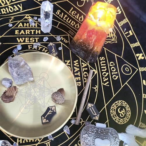 Offering Bowl Prayer Ritual Plate Great for Altar use, Ritual use, Incense Burner, Smudging Bowl, Decoration Bowl, Offering Bowl (Metatron) - style: Metatron