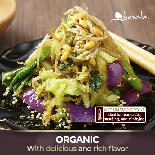 Kevala Organic Toasted Sesame Oil - 17.5lb, Bulk Size Unrefined Roasted Oil - size: 280 onzas