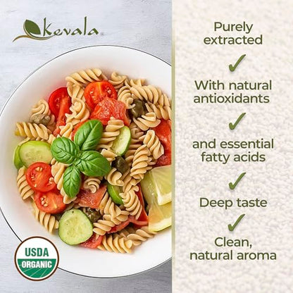 Kevala Organic Toasted Sesame Oil - 17.5lb, Bulk Size Unrefined Roasted Oil - size: 280 onzas