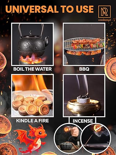 10 pcs Charcoal Tablets for Incense - Hookah Charcoal Hookah Coals for Hooka - Quick Light Charcoal Tablets - 33 mm Premium Quality Incense Charcoals Discs - 10 Charcoal for Incenses Burning - color: 10 Pcs Quick Light Coals
