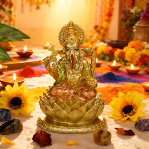 Lord Ganesha Idol Statue Ganpati Murti Home Mandir Altar Pooja Item