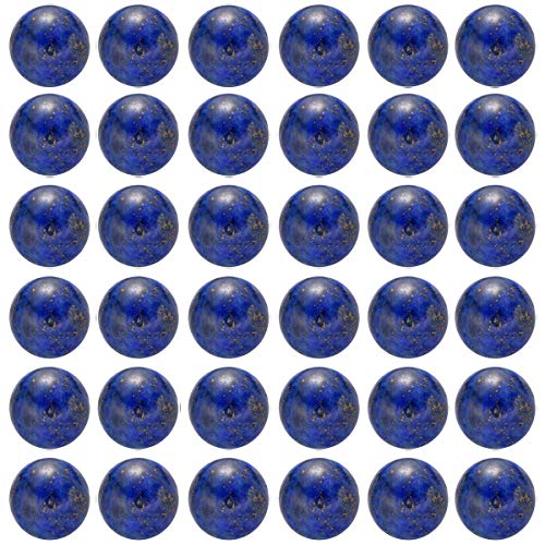 Natural Stone Beads 100pcs 6mm Lapis Lazuli Round Genuine Real Stone Beading Loose Gemstone Hole Size 1mm DIY Charm Smooth Beads for Bracelet Necklace Earrings Jewelry Making (Lapis Lazuli Blue, 6mm) - color: Lapis Lazuli Blue, size: 6mm