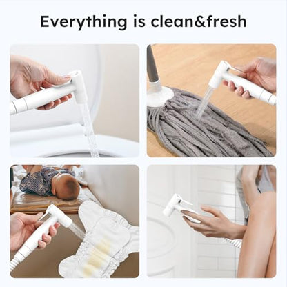 Arofa Handheld Bidet Sprayer, Bidet Attachment for Toilet, Matte White - color: Matte White, size: 1 Pack