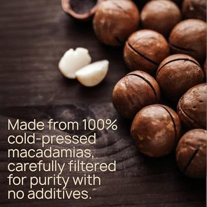 Jindilli Farms Macadamia Nut Cooking Oil, Pure Cold-Pressed, 64 Fl Oz - size: 64 Fl Oz (Pack of 1)