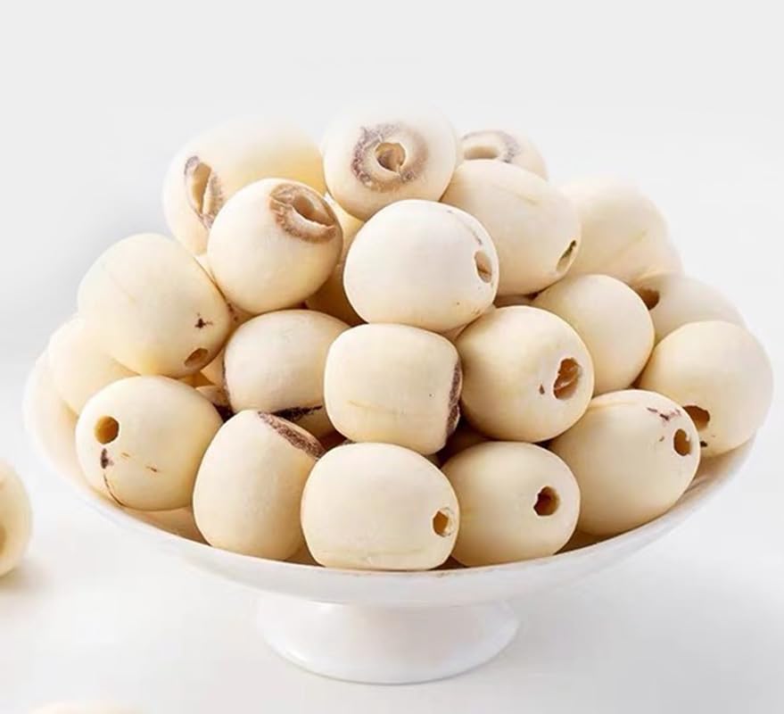 Dried Lotus Seeds- Pure Natural Chinese Herbal Medicine- 14.11oz/400g Used for making soup-Brewing tea-莲子 (Lotus seed)