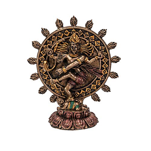 Pacific Giftware Hindu God Shiva Nataraja Miniature Resin Figurine Statue - color: Shiva Nataraja