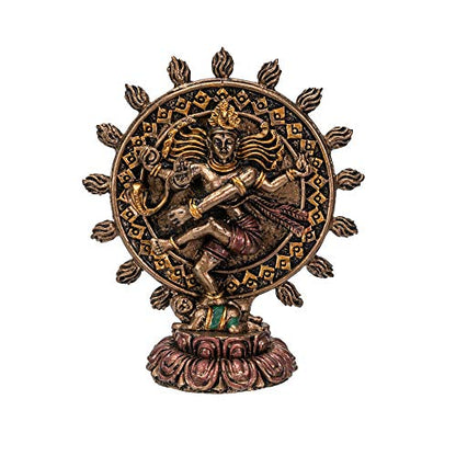 Pacific Giftware Hindu God Shiva Nataraja Miniature Resin Figurine Statue - color: Shiva Nataraja