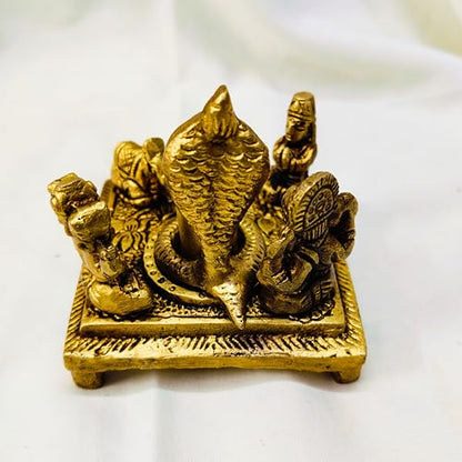 Brass Shiva Lingam Puja Set 3 Inch 330g – Mahadev Shivling with Lord Ganesha, Nandi Bull, Sheshnag and Shiva Family Brass Idol | Vastu Protection Tool for Home Temple, Meditation & Spiritual Decor