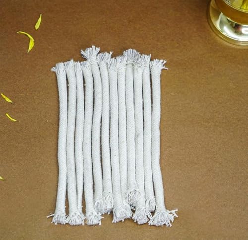 Akhand Diya Wicks for Pooja | Long Batti for Akhand Jyot | Diya Batti for Oil Lamp - size: 12 Count (Pack of 1)