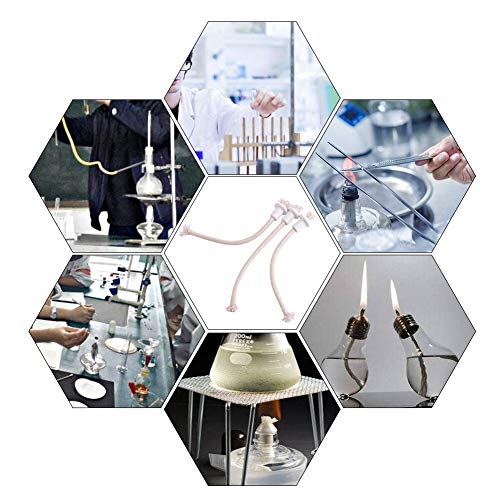 Maxmartt 7Pcs Wine Bottle Oil Lamp Set - Ceramic Holders, Torch, Kerosene Wick, Fiber Glass Heat-Resistant